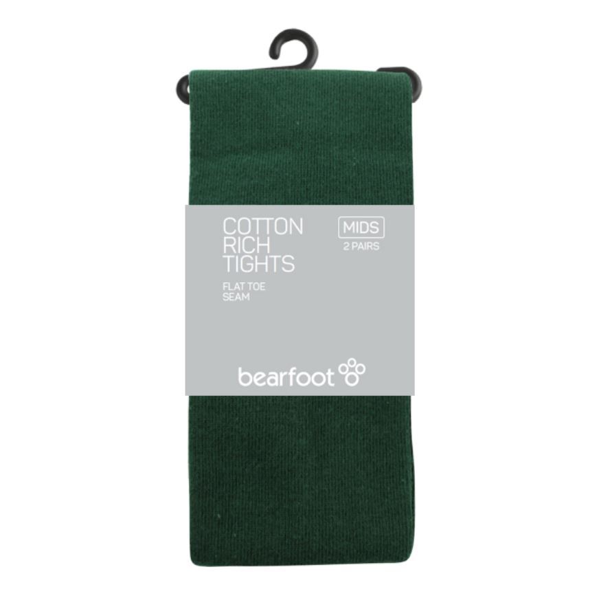 Bearfoot Cotton Tights Bottle Green