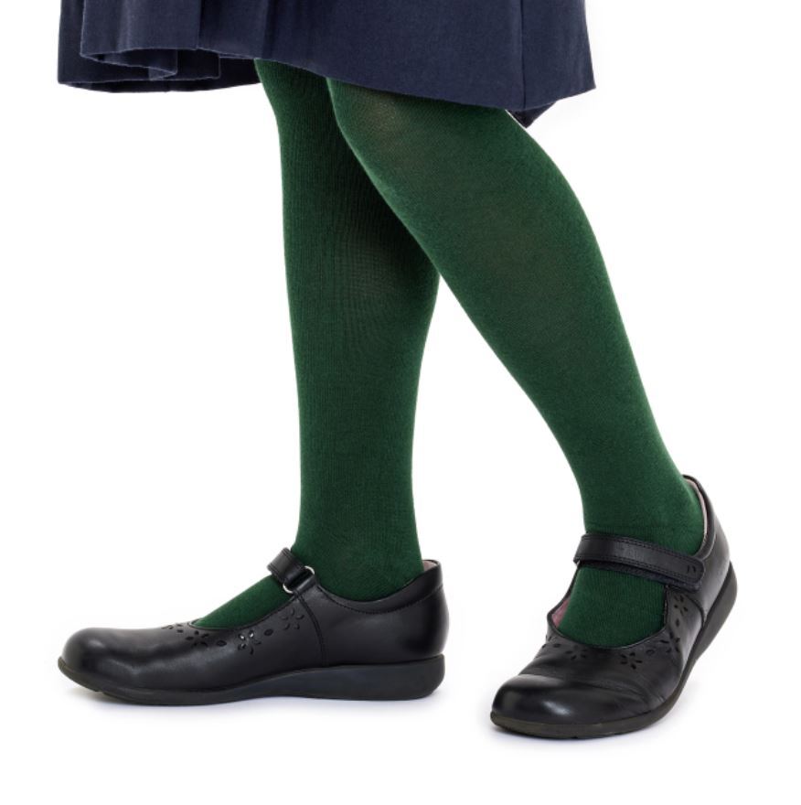 Bearfoot Cotton Tights Bottle Green