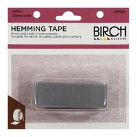 Hem Tape Iron On Bias 20mmx5mt - Grey