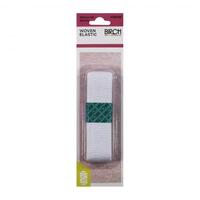 Woven Elastic 25mm x  1m white 