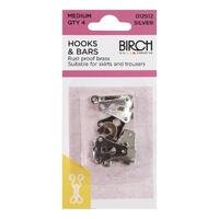 Hook and Bar Medium silver Qty 4