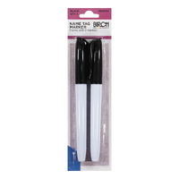 Name Tag Markers 2 pack black 