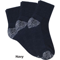 Bearfoot Tough Quarter Crew Socks - Navy 3pk