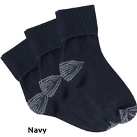 Bearfoot Tough Turn Top Anklet Socks - Navy 3pk