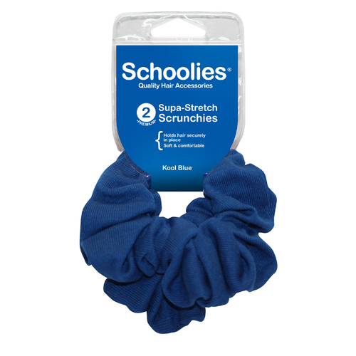 Schoolies Scrunchie 2pc Kool Blue