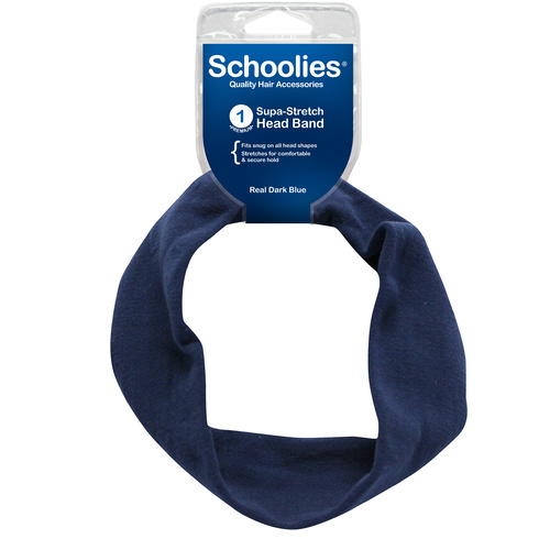 Schoolies Headband 1pc Real Dark Blue