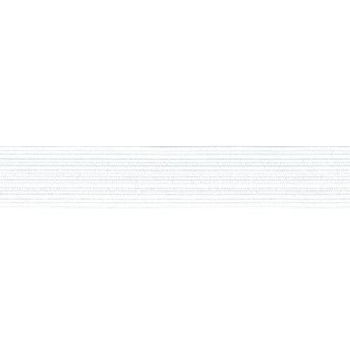 Braided Elastic 20mm x 3m white