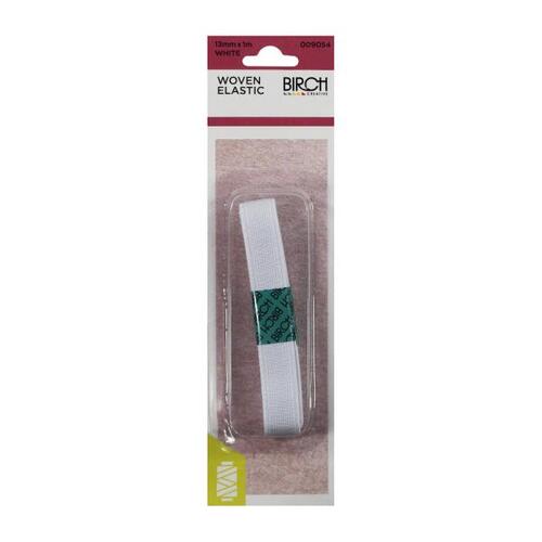 Woven Elastic 13mmx 1m white 