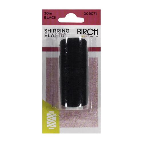 Shirring Elastic black 30m 