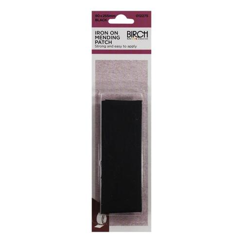 Iron On Mending Patch Black 