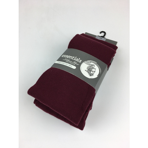 William Shaw Tights - Maroon - 2 Pack
